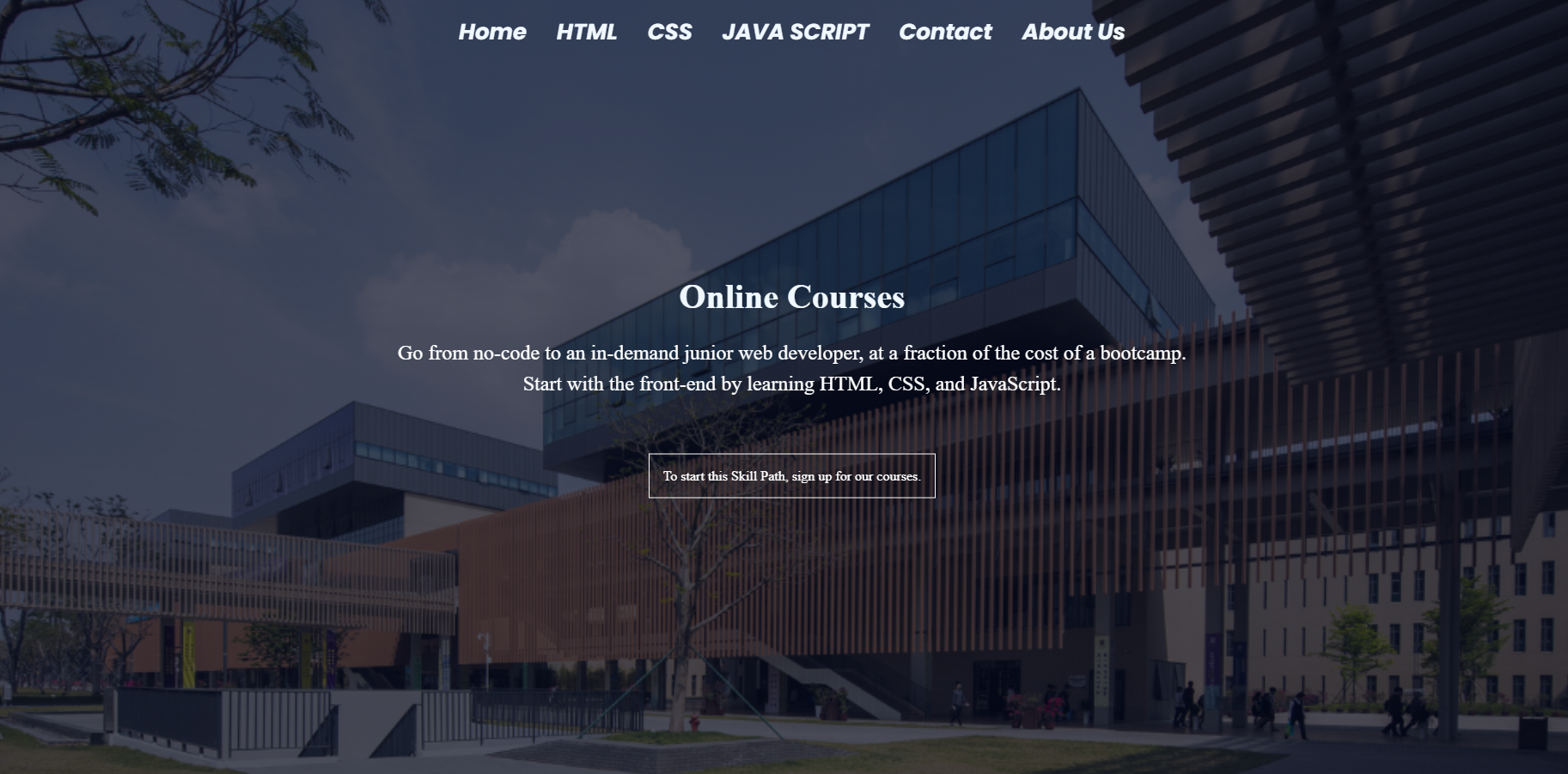 E-learning Website